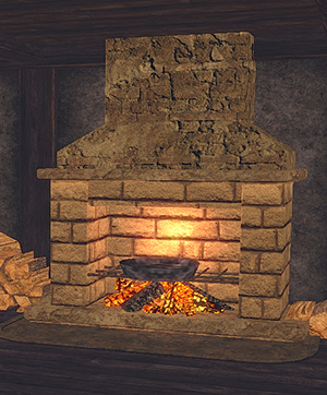 The cooking stove in Serbule Keep.