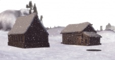 The outpost, with Kur Tower in the distance.
