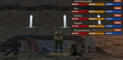 Animal Town X-Force hanging out after clearing Level 70 Gazluk Keep as a guild for first time!