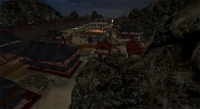 A nighttime view of the city.