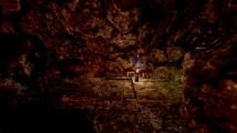 The strange machine providing protection to the grotto.